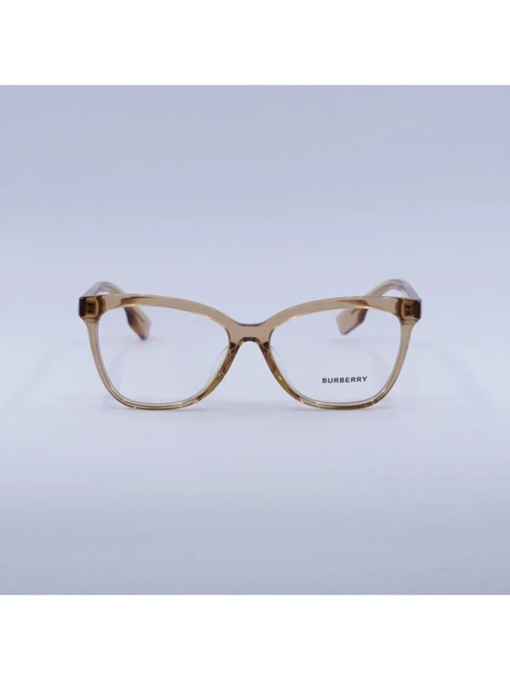 Burberry BE2364F 3779 Eyeglasses Transparent Brown 54mm Cat Eye Frame